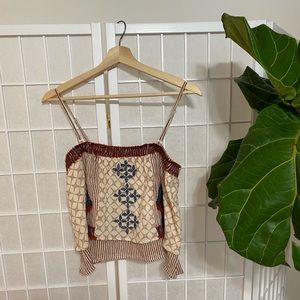 Free People Bohemian Crop Top